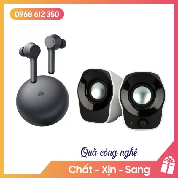 Combo Quà tặng âm thanh du dương Tai nghe + Loa USB 2.0